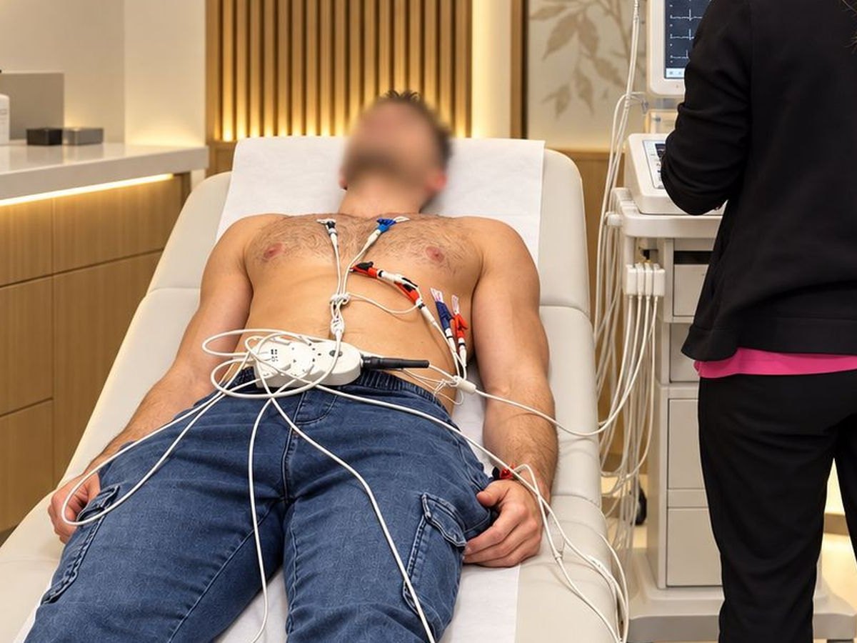 ECG being performed at Tower Bridge Hospital