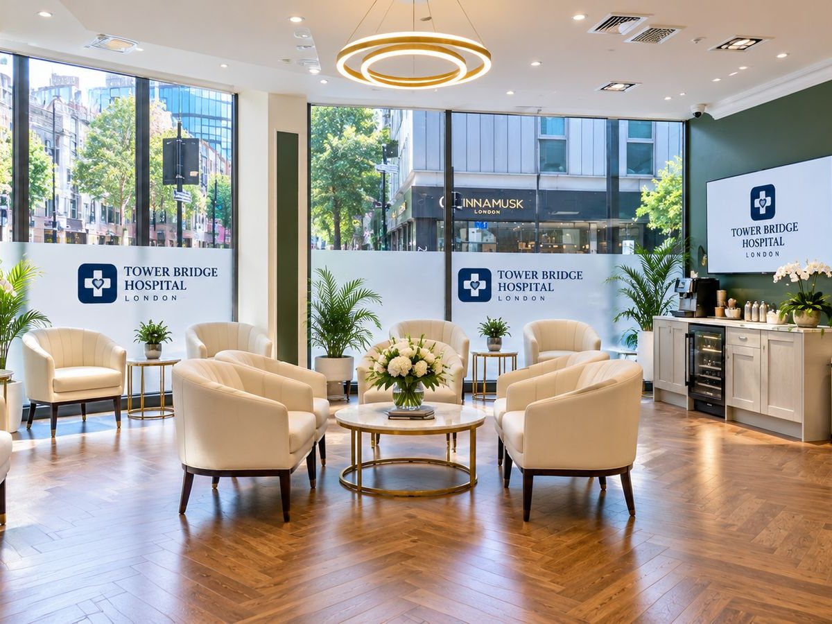 Patient lounge at Tower Bridge Hospital