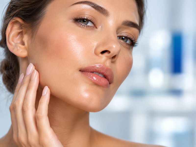 Healthy, clear facial skin (illustrative image)