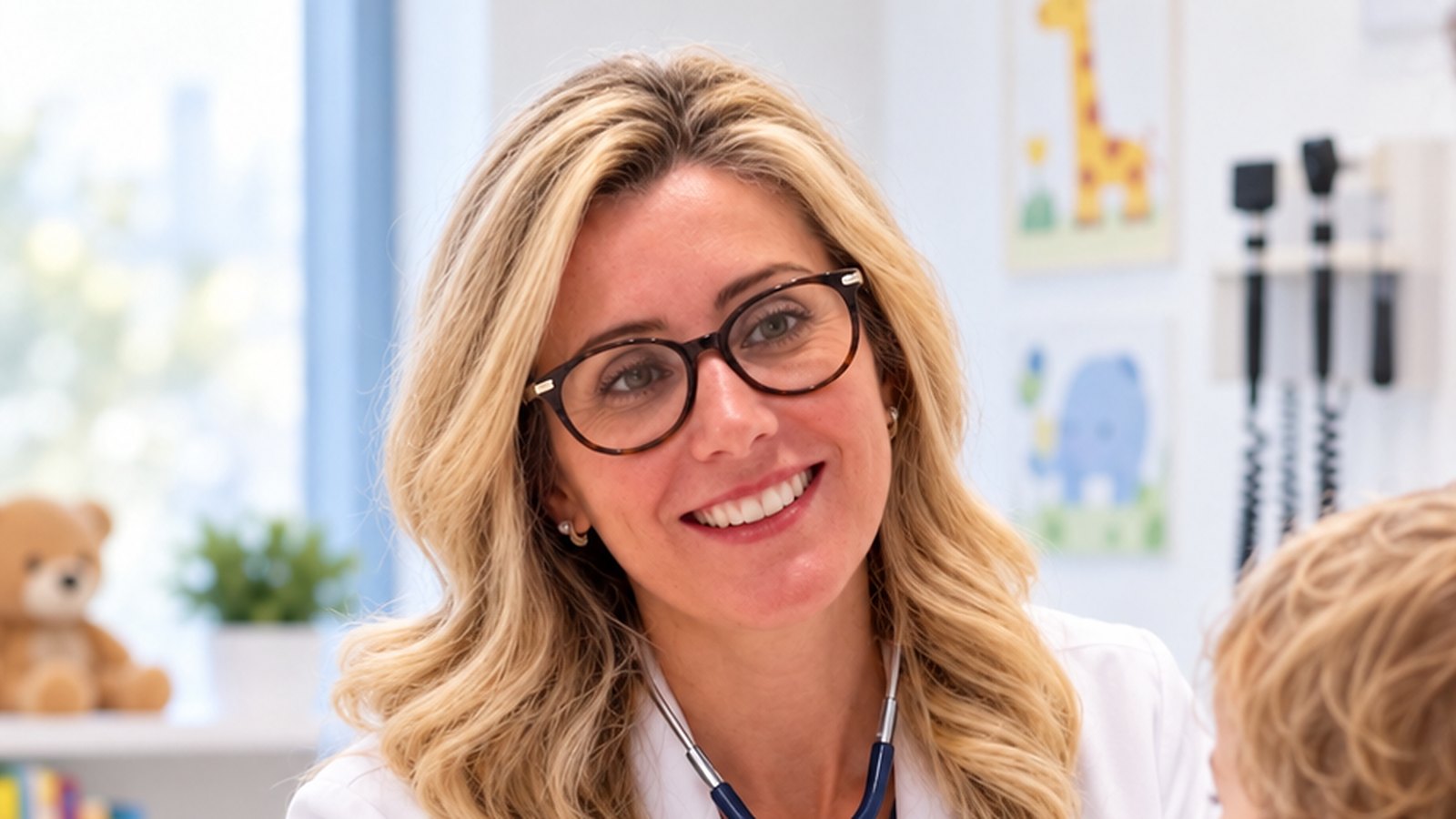 Dr Gözde Arslan with a child at Tower Bridge Hospital