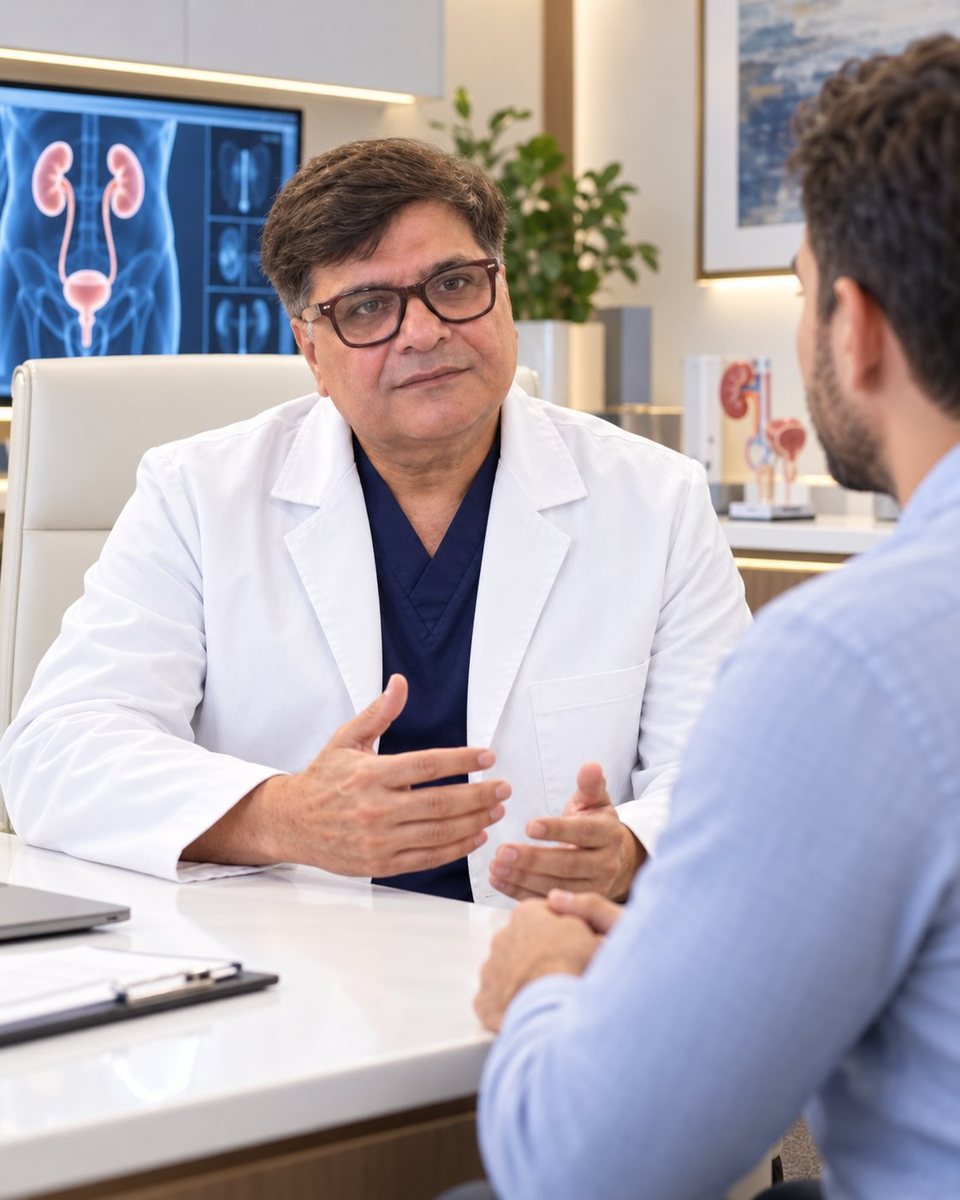 Dr Kishore Bahl, Specialist Urologist, in consultation at Tower Bridge Hospital