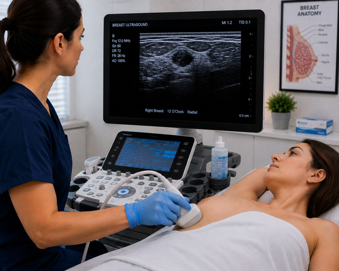 Breast Ultrasound Scan at Tower Bridge Hospital, Whitechapel, London