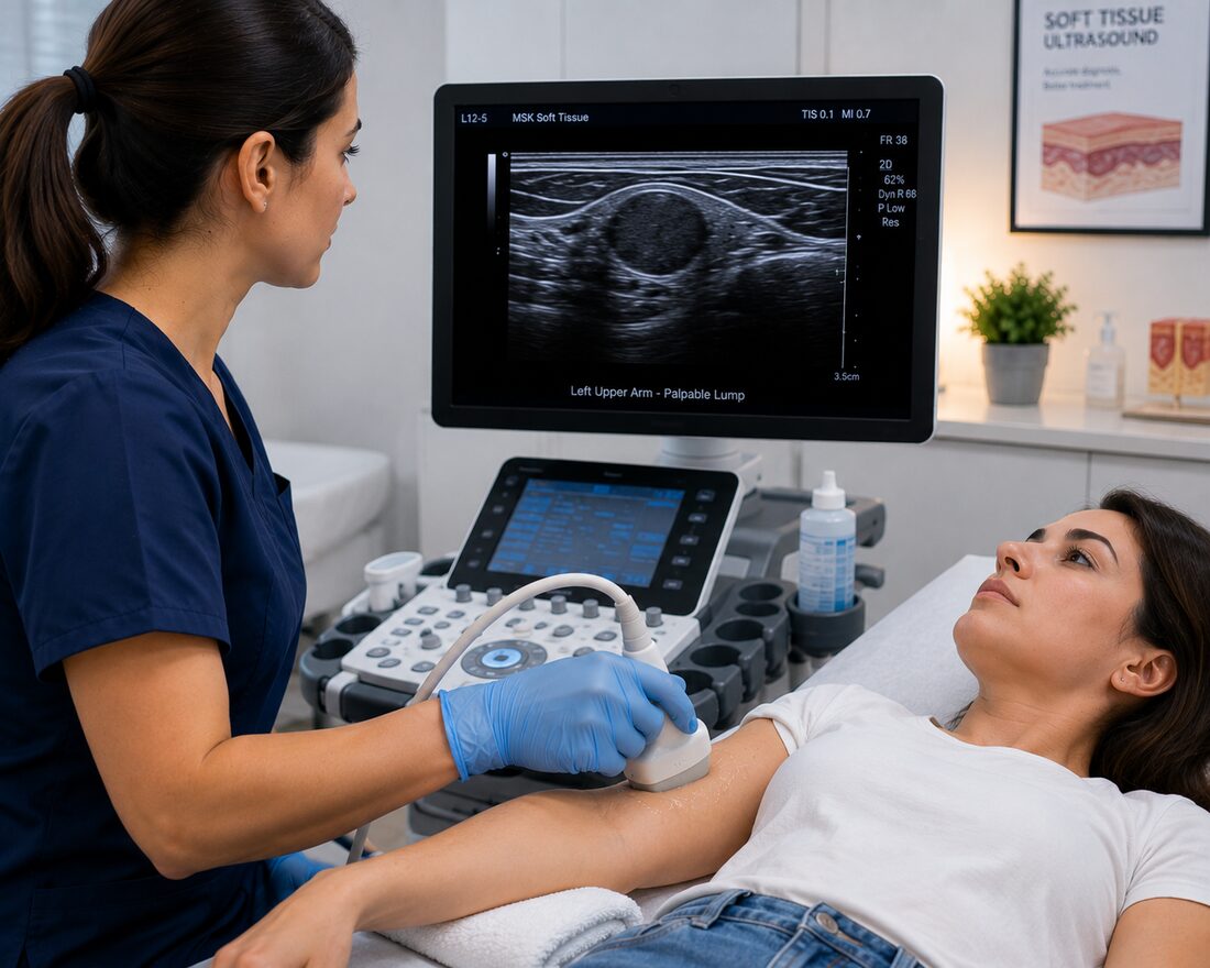 Foreign Body Localisation Ultrasound at Tower Bridge Hospital, Whitechapel, London